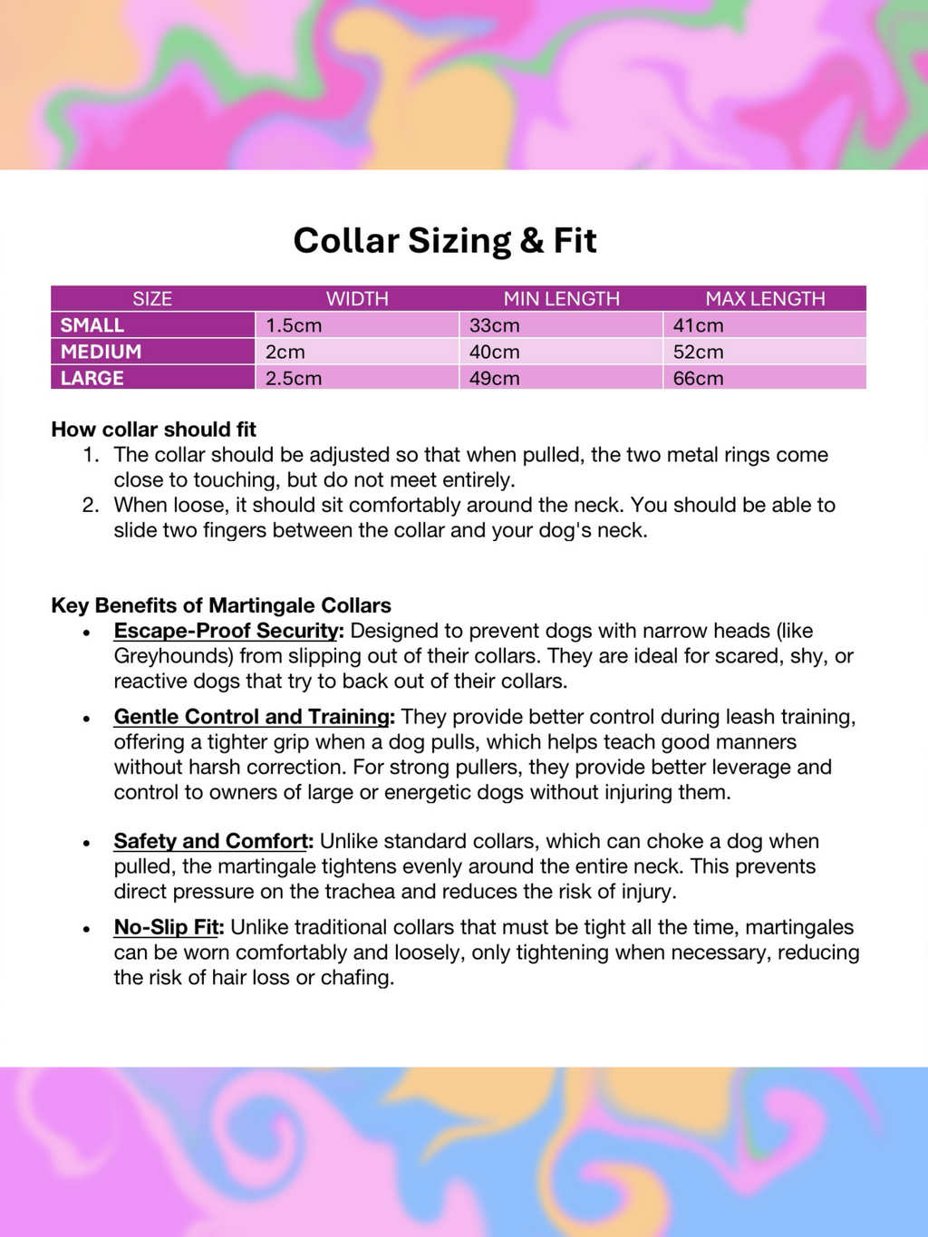 Martingale Dog Collar