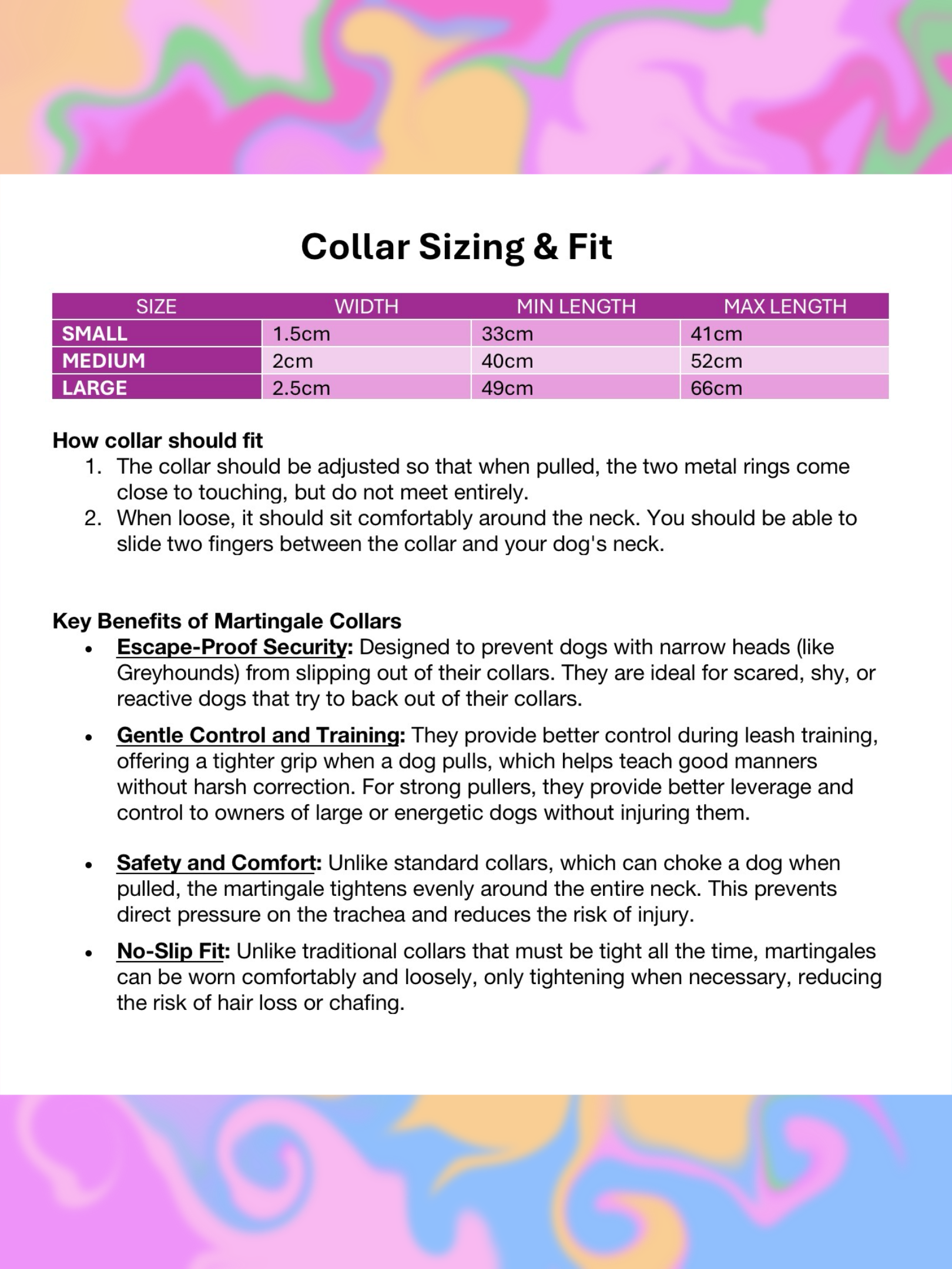 Martingale Dog Collar